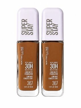 Maybelline Super Stay Lumi-Matte Foundation - Warm Tan 367 (Pair)